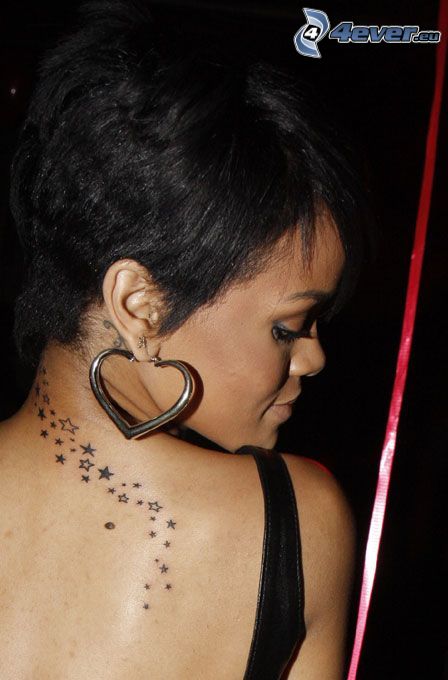 Rihanna Tattoos Sterne Rihanna Tattoos Sterne